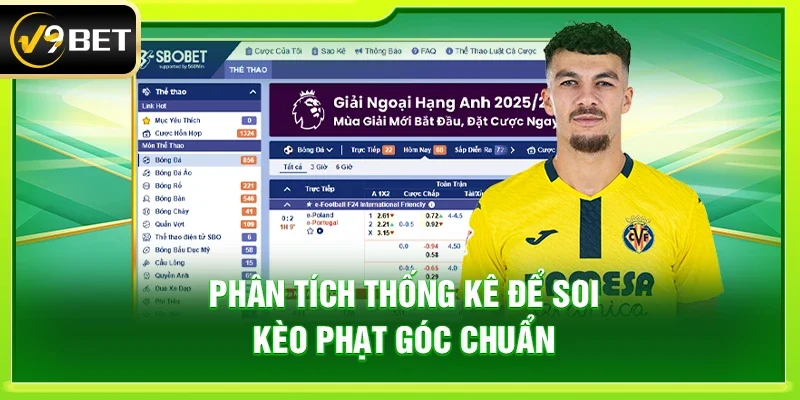 Phân tích thống kê để soi kèo phạt góc chuẩn