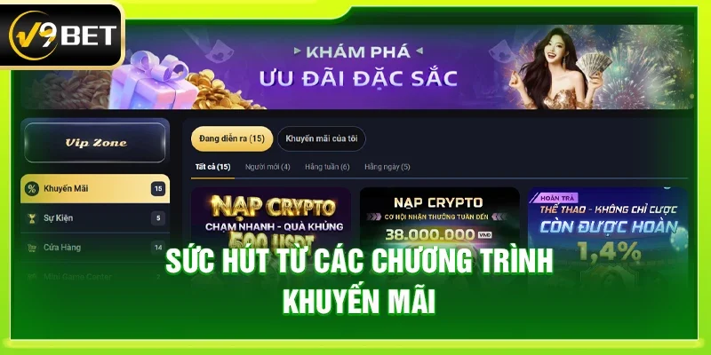Sức hút từ các chương trình khuyến mãi 